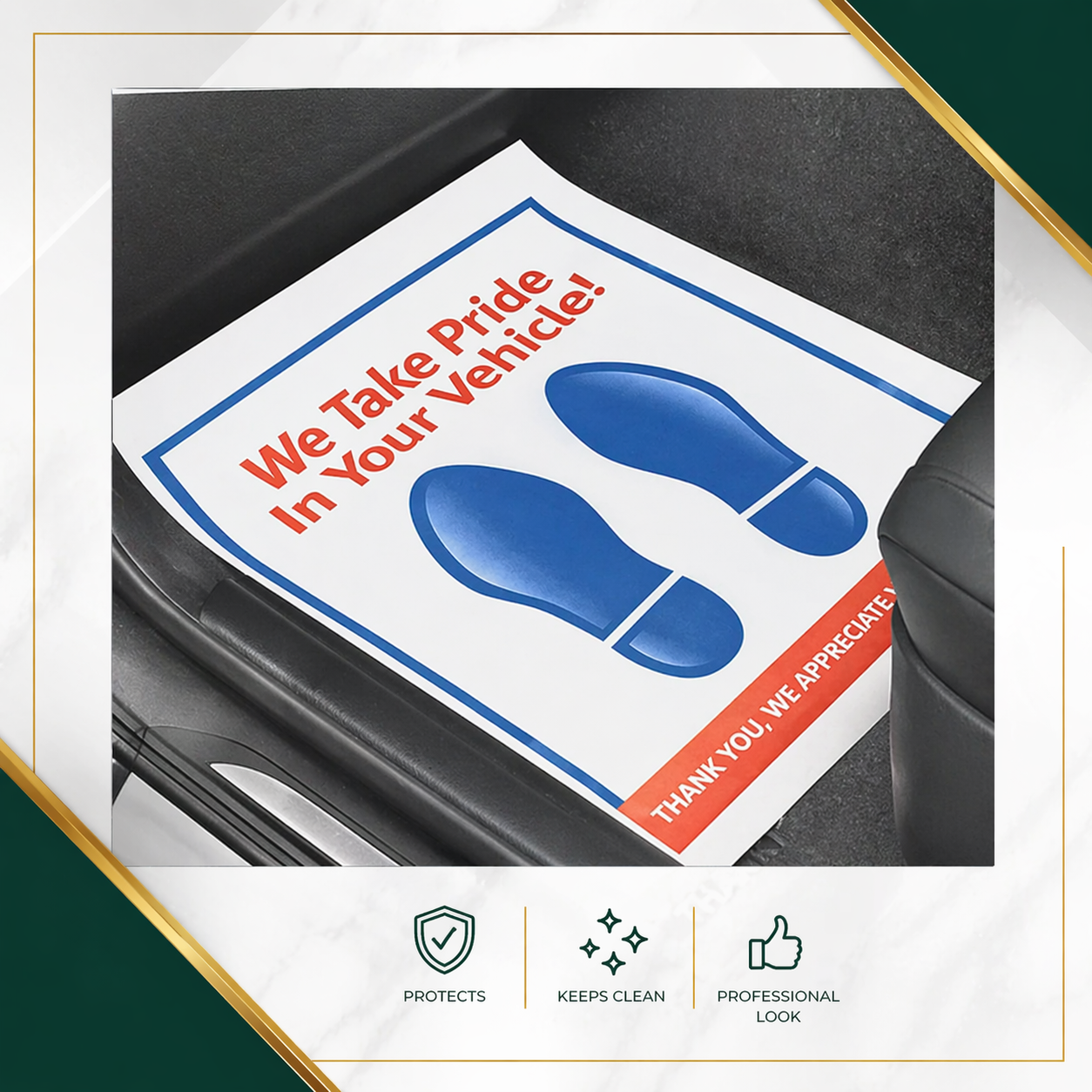 car door mat Car Door Mat (Paper) – Disposable Protective Car Floor & Door Mats - Image 1