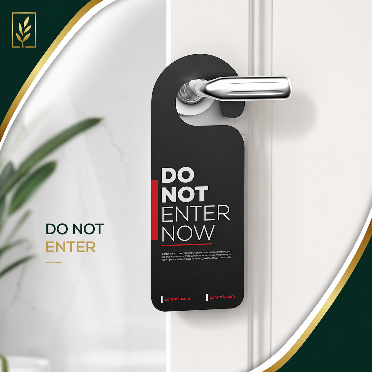 door hanger Custom Door Lock Flyers – Premium Door Hanger Marketing Prints - Image 1